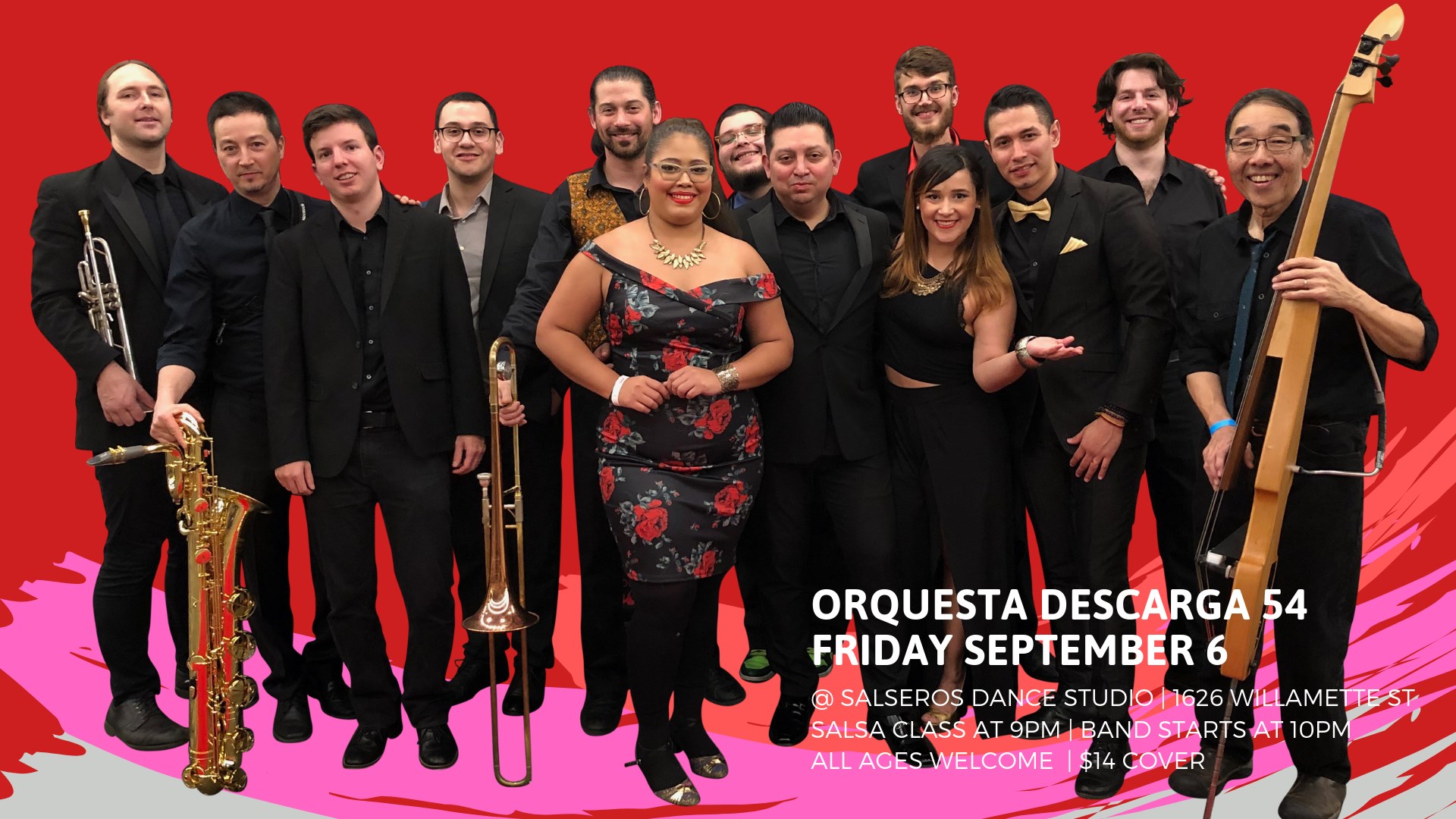 Live Salsa with Orquesta Descarga 54