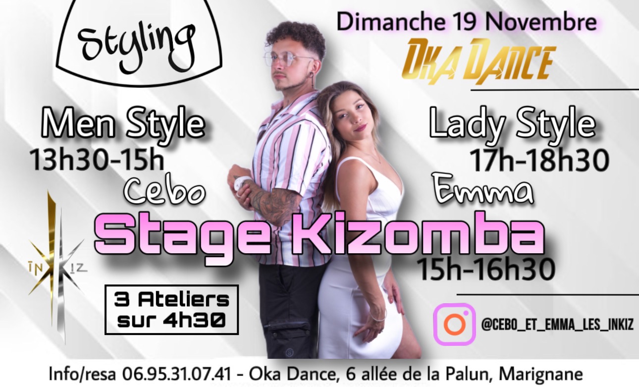 Stage Kizomba LadyStyle et MenStyle - Cebo et Emma - Oka Dance
