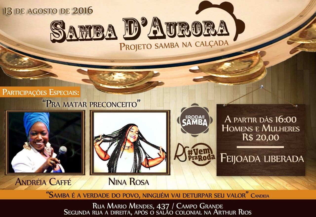 Projeto Samba Na Calçada - Samba D'Aurora - Pra matar preconceito, o Samba é das Mulheres