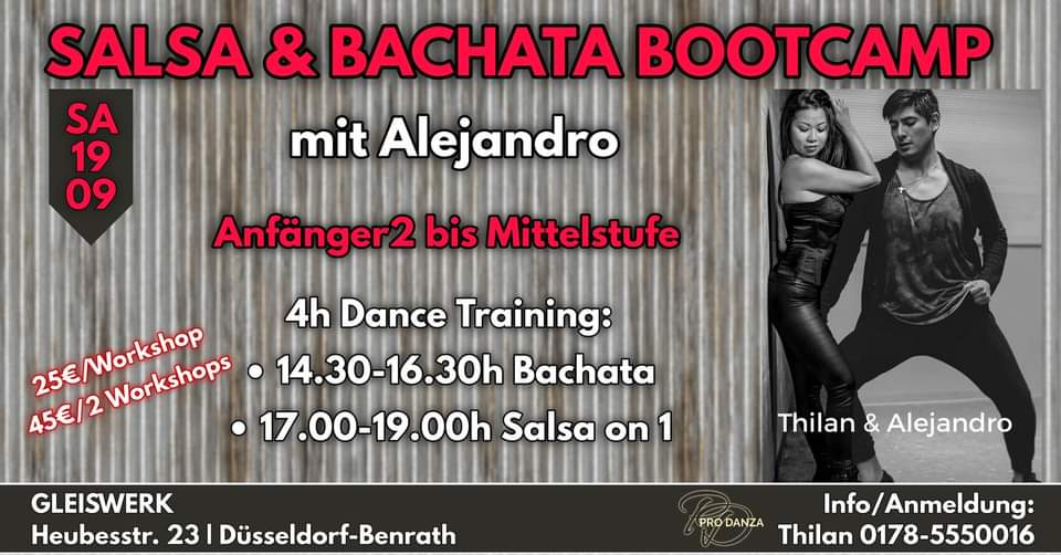19.09. π¦πππ¦π&ππππππ§π Bootcamp mit Alejandro