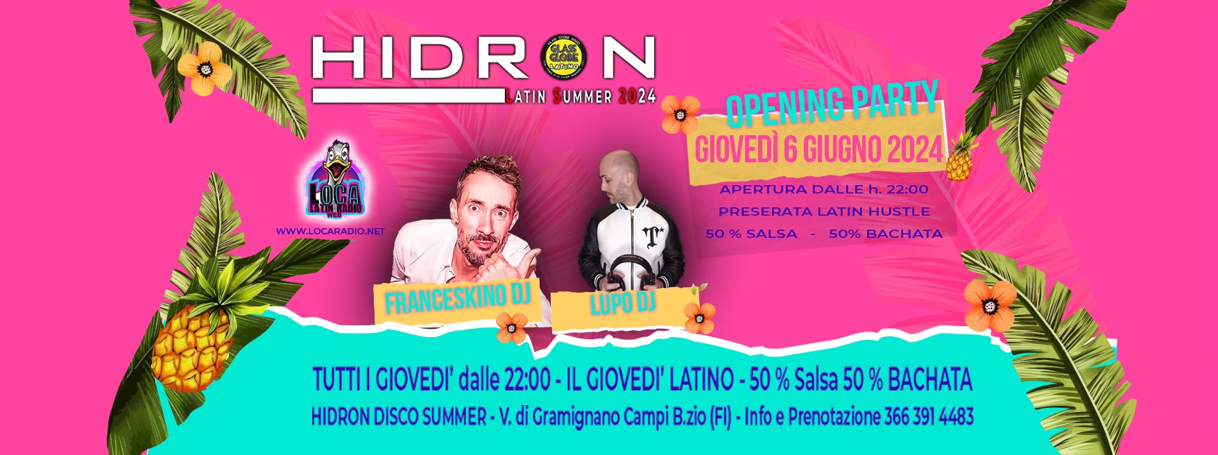 ๐ INAGURAZIONE ๐ HIDRON LATINO - Il Giovedรฌ