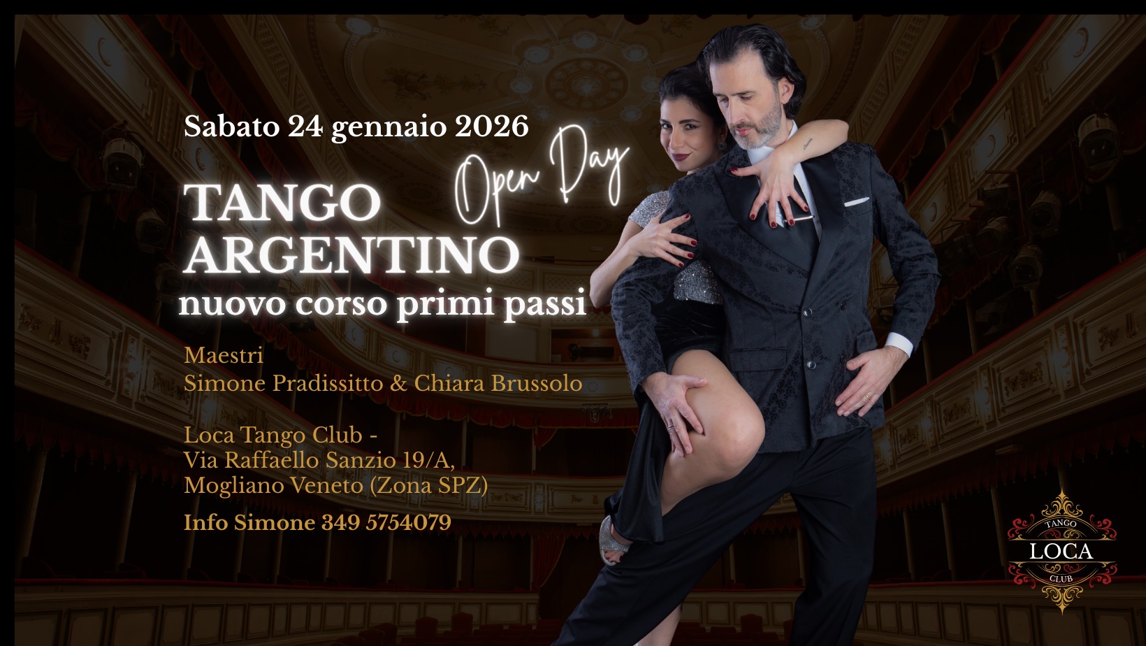 Open Day primi passi - Loca Tango Club - Presentazione Corsi