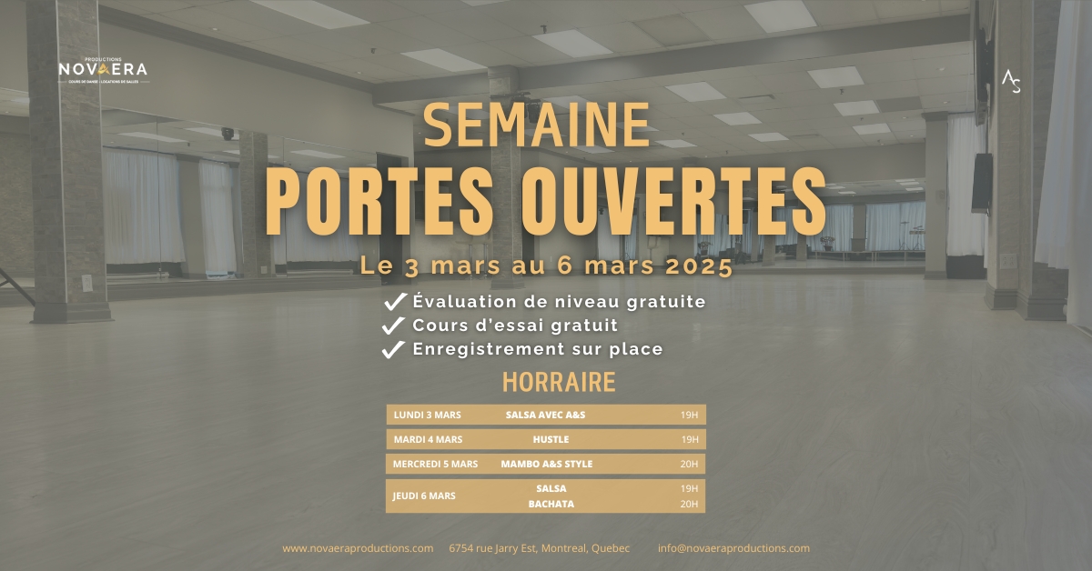 Novaera Portes Ouvertes - Nouvelle Session