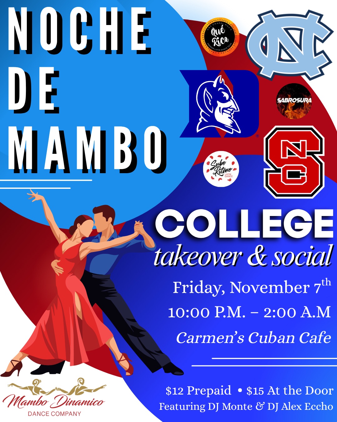 Noche De Mambo: College Takeover Social