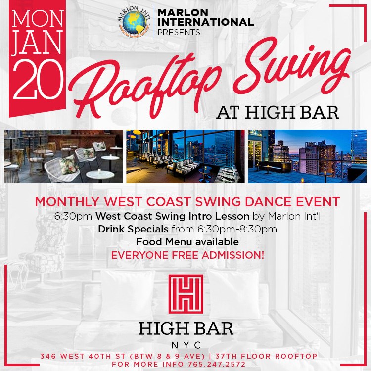 Westie Rooftop at HIGH BAR: Jan 20th! 2020 Kickoff