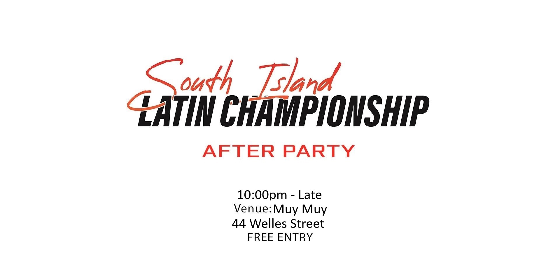 South Island Latin Championship After Party