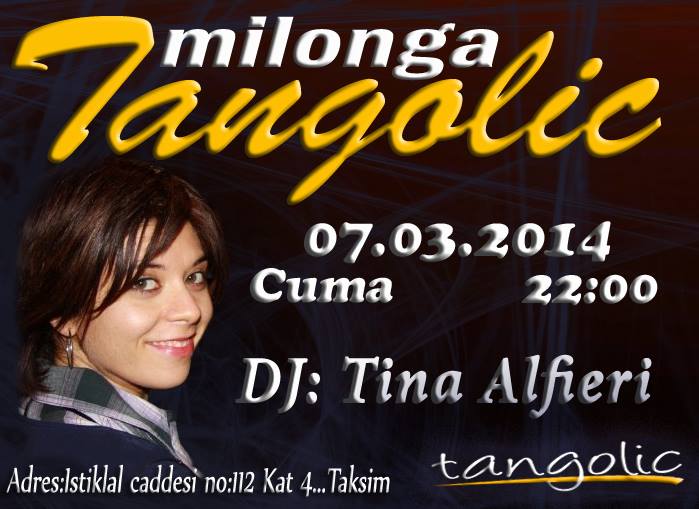 Tangolic milonga DJ Tina...