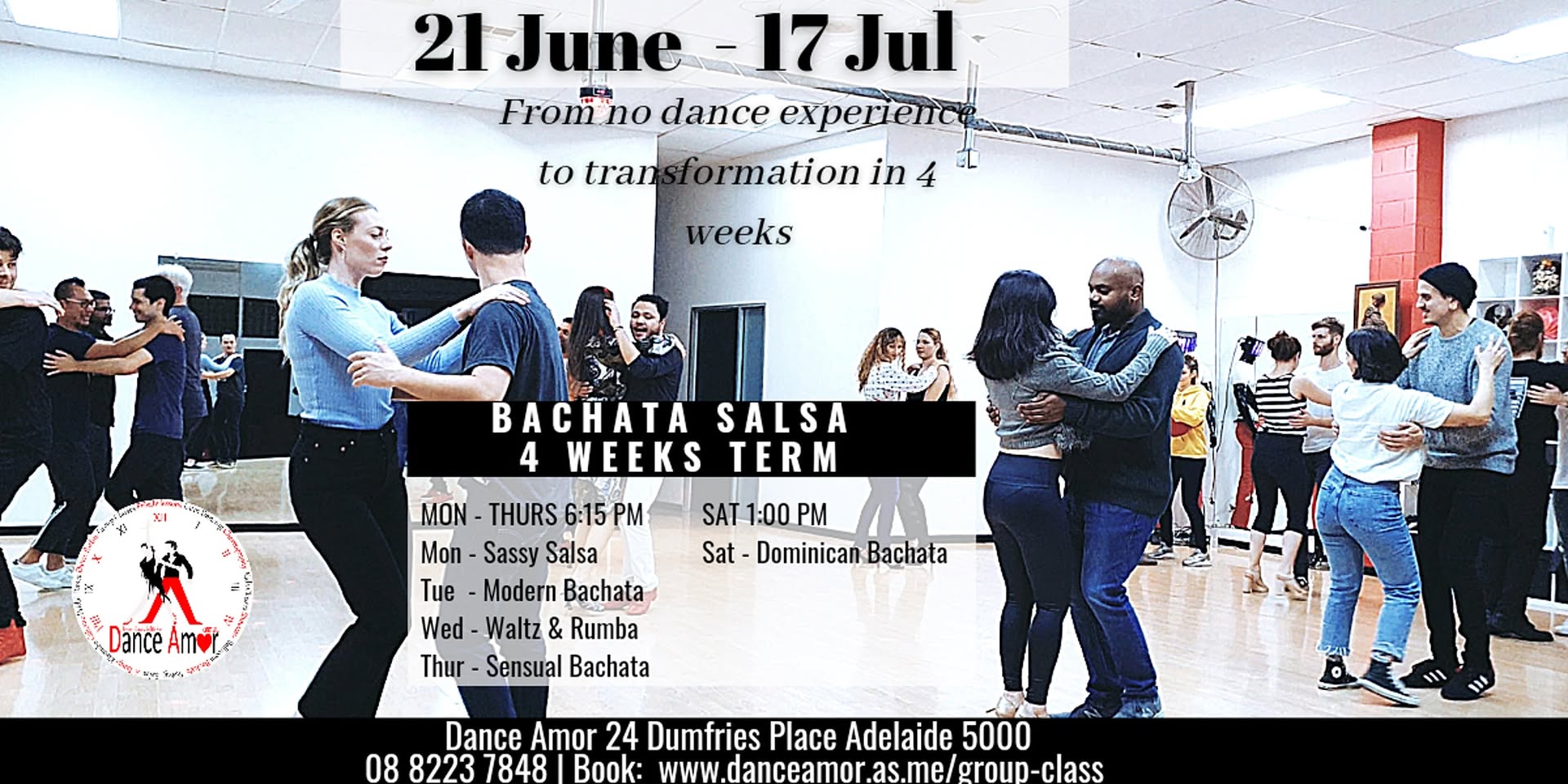Bachata Salsa Novice Beginners Dance Class