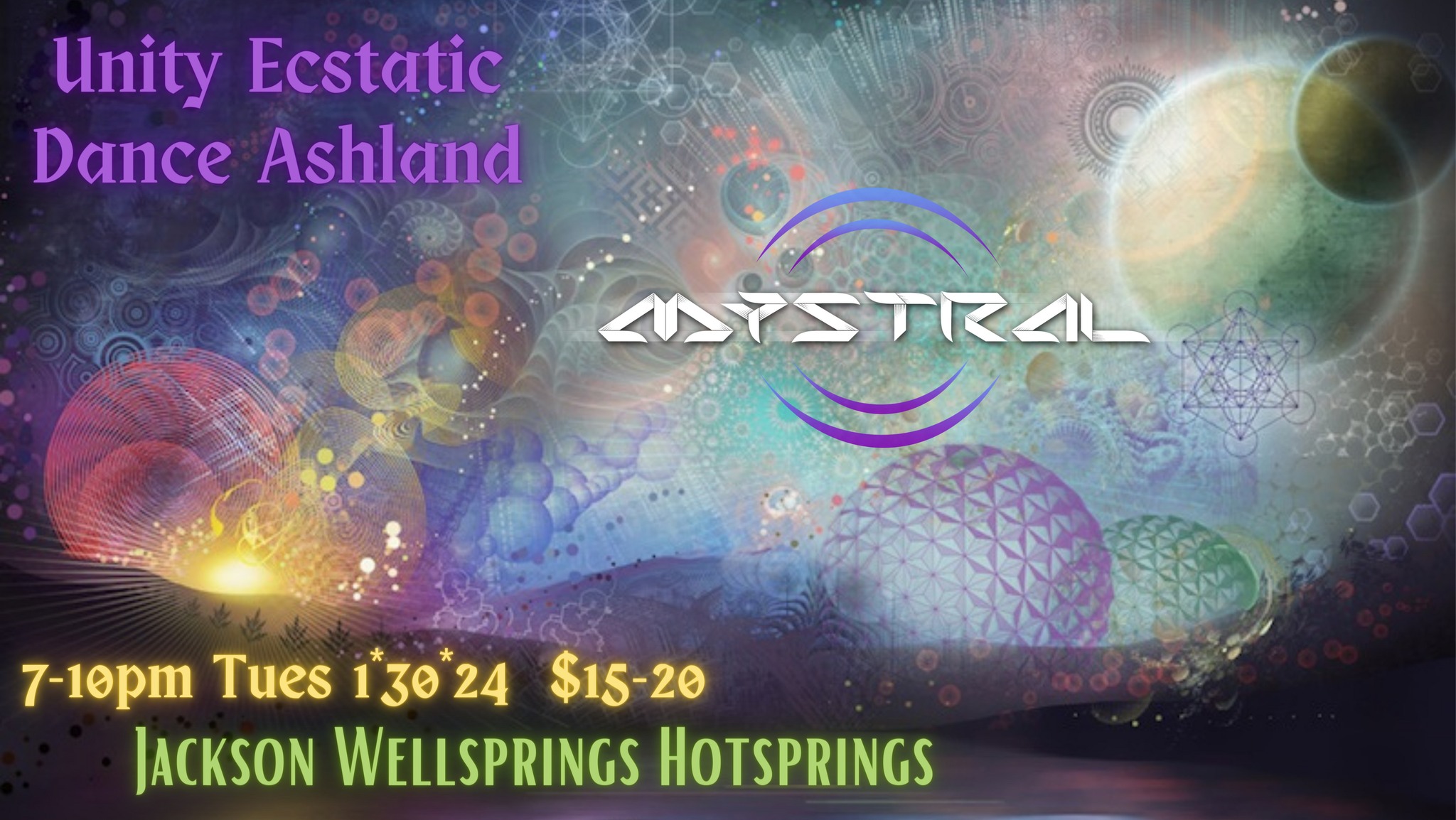Unity Ecstatic Dance Ashland ~ MYSTRAL *