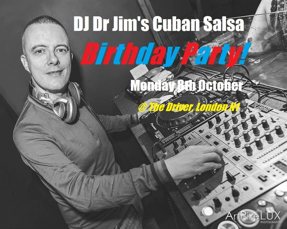 DJ Dr Jim's Cuban Salsa Birthday Party + CD Giveaway!