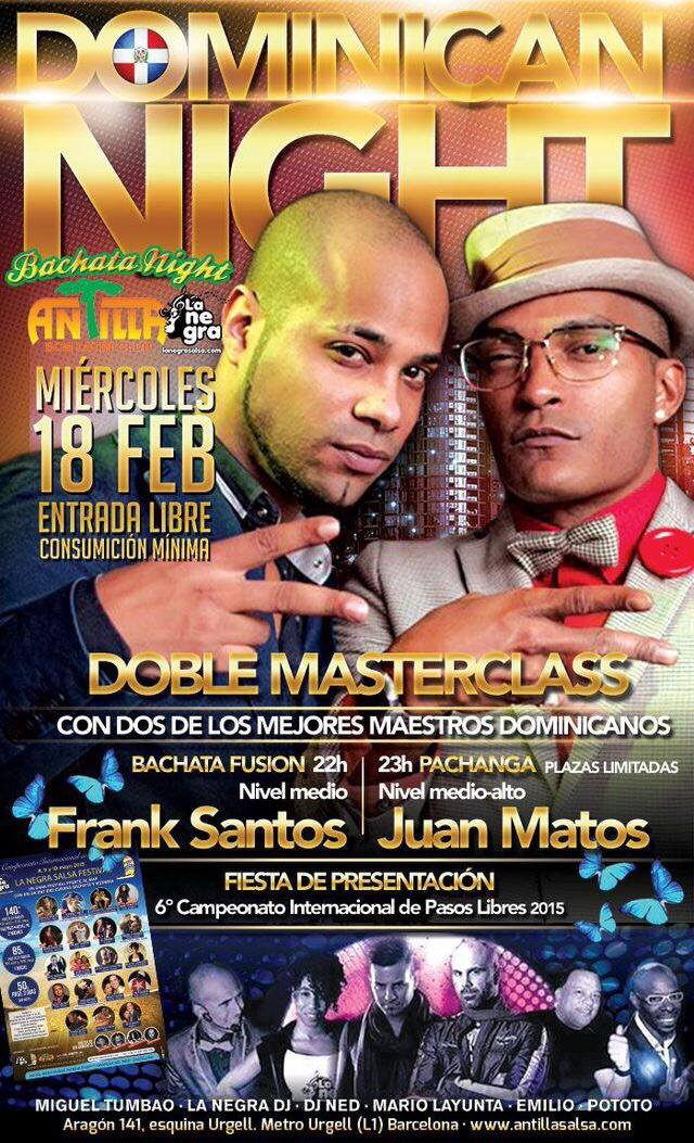 Juan Matos y Frank Santos en Antilla "Dominican Night"
