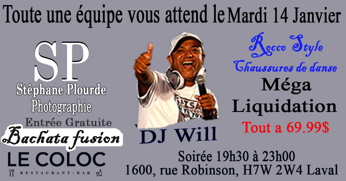 Bachata Fusion AU COLOC entrée gratuite