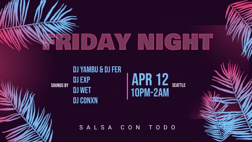 Salsa Bachata Zouk Kizomba Tango NIGHT