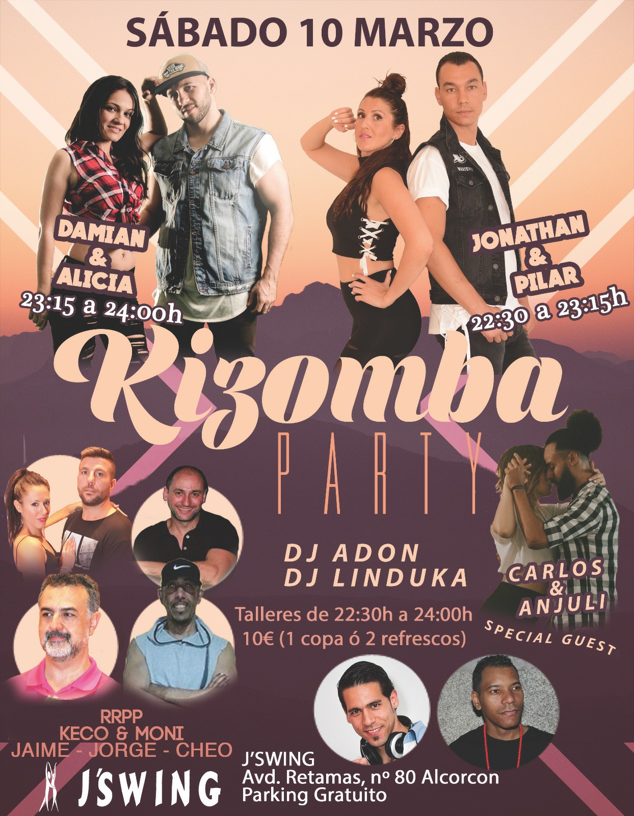 Madrid Kizomba PARTY (Sábado 10 de marzo)
