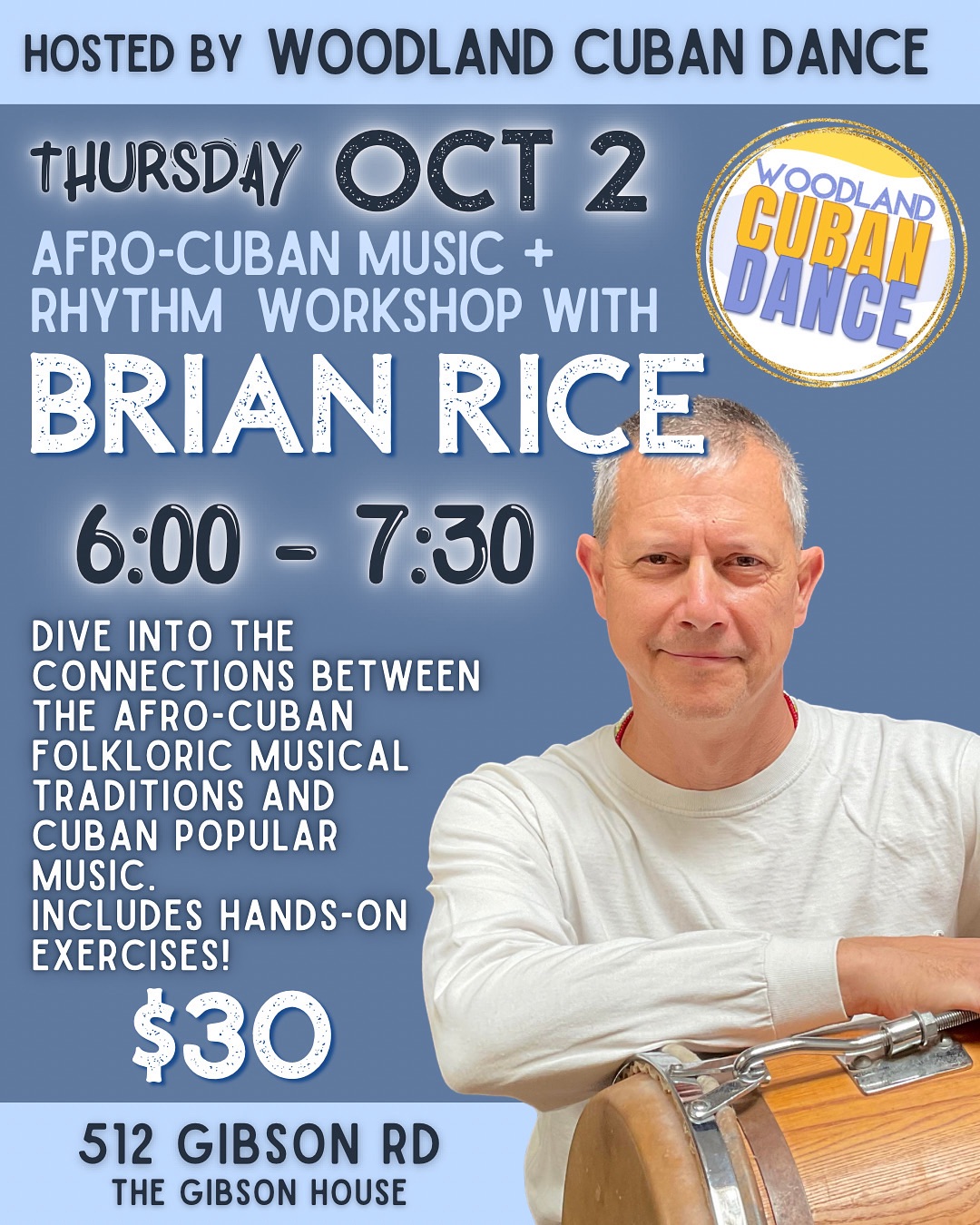 Afro-Cuban Music Workshop with Brian Rice