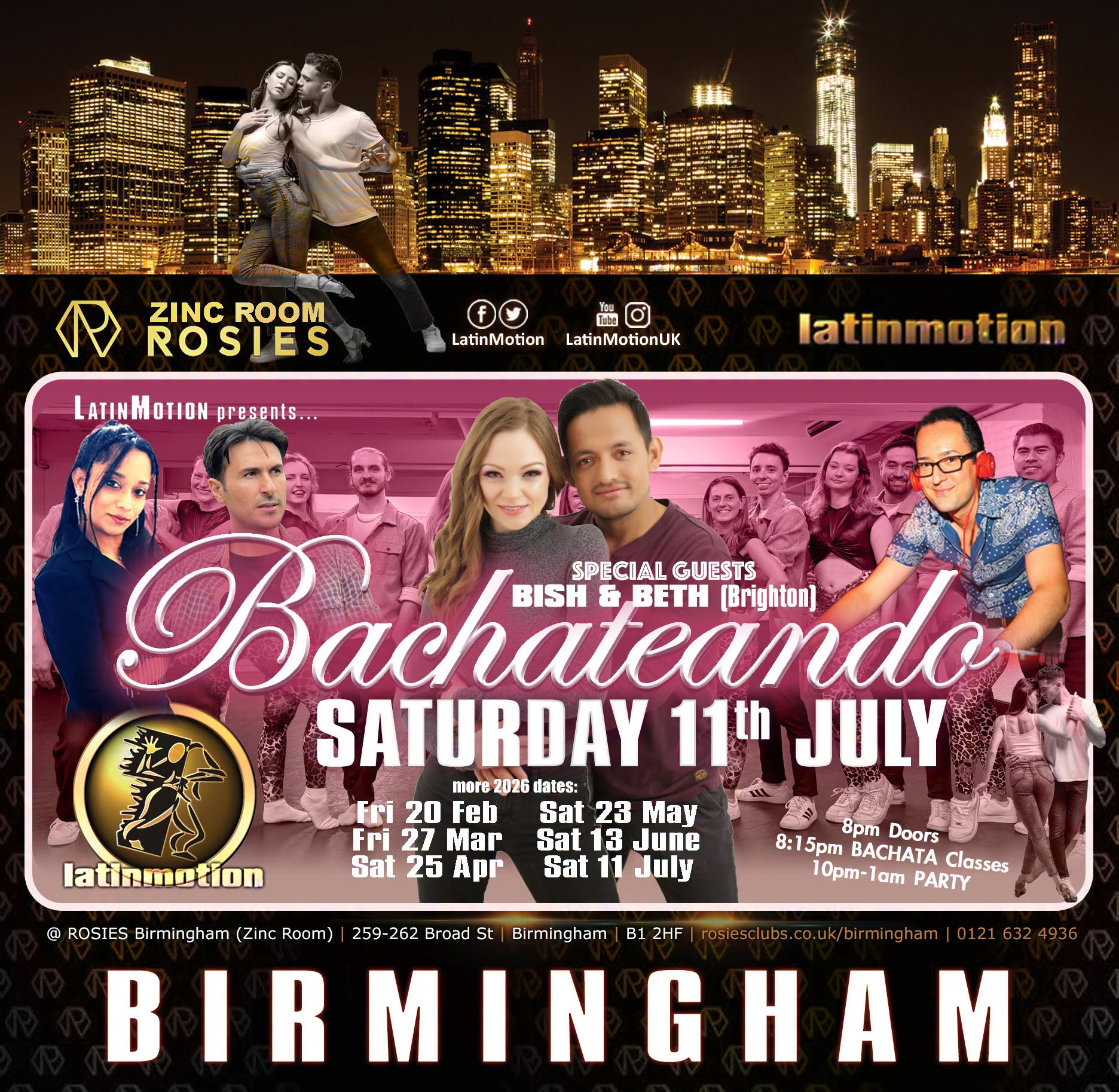 LatinMotion 💗 #BACHATEANDO 💃🏻 Night 💗 📍 Rosies Birmingham