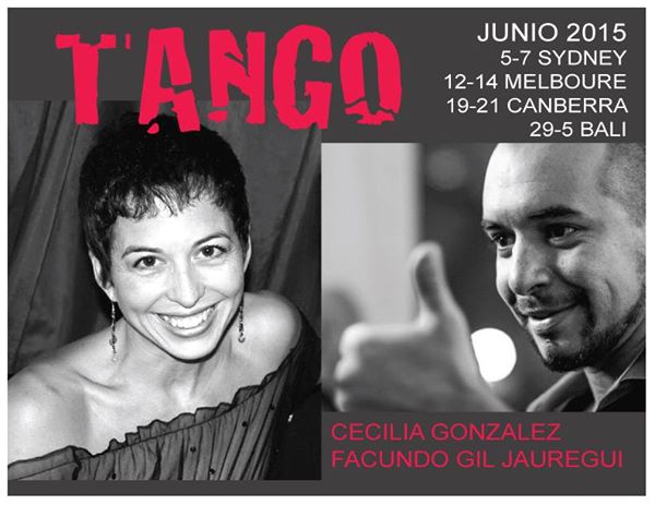 Cecilia Gonzalez and Facundo Gil Jauregui Canberra Workshops June 17, 20 and 21st