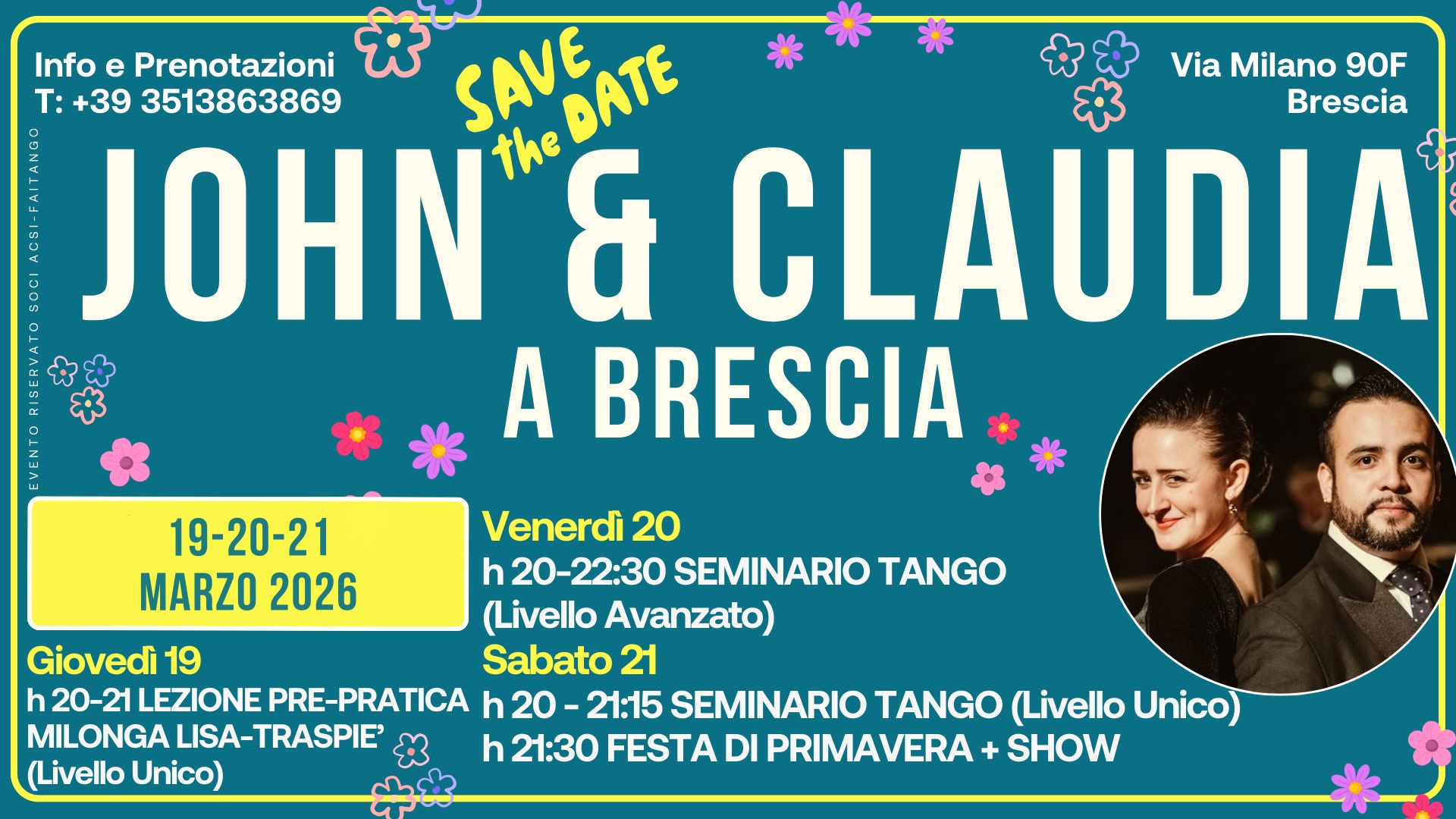 Seminari speciali con John Zabala Claudia Cavagnini