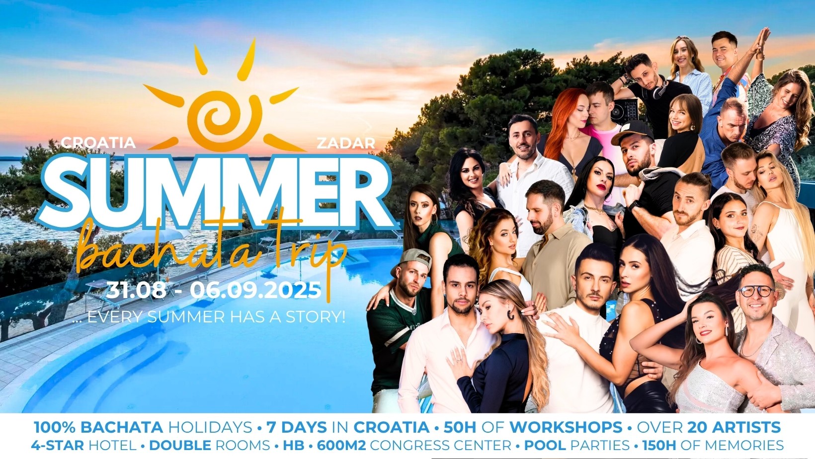 SUMMER BACHATA TRIP 2025 ✩ CROATIA ✩ Holidays Official Event