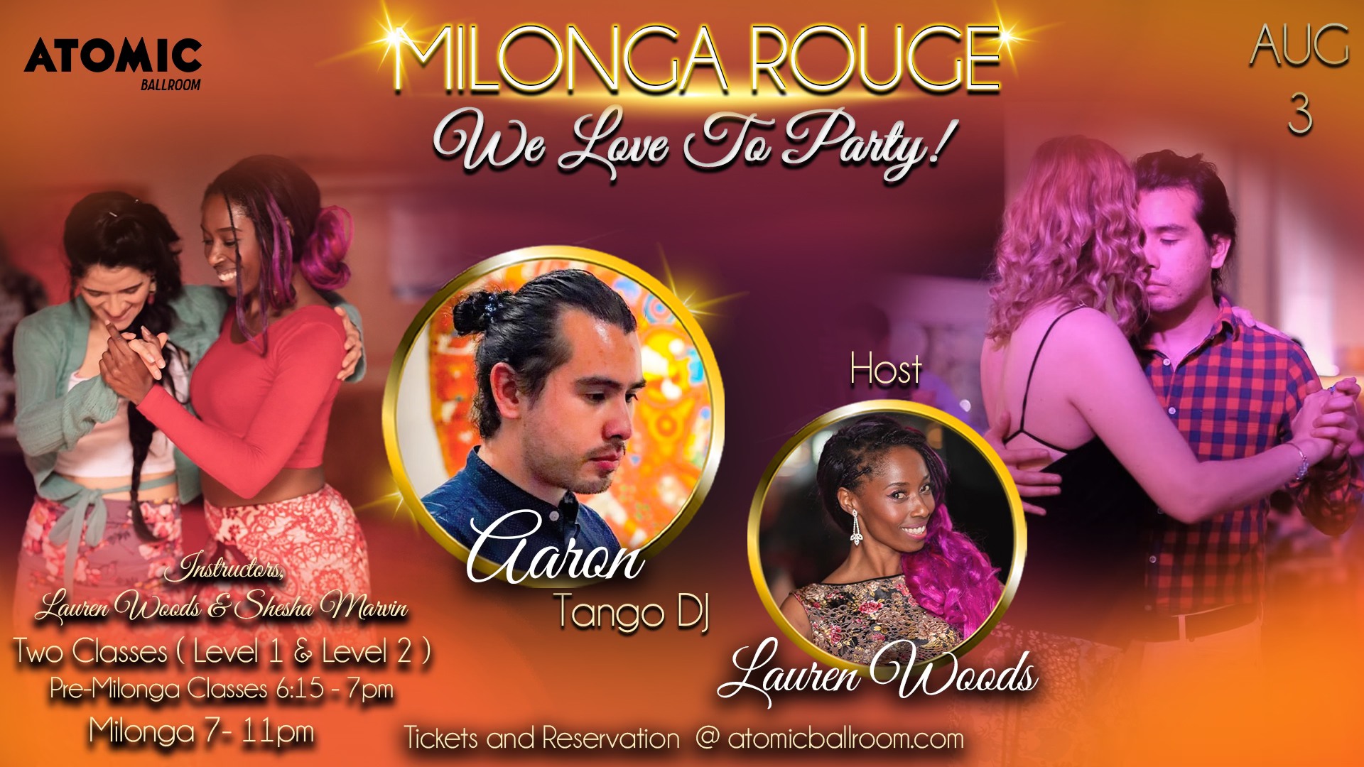 Milonga Rouge • We Love to Party • Atomic Ballroom