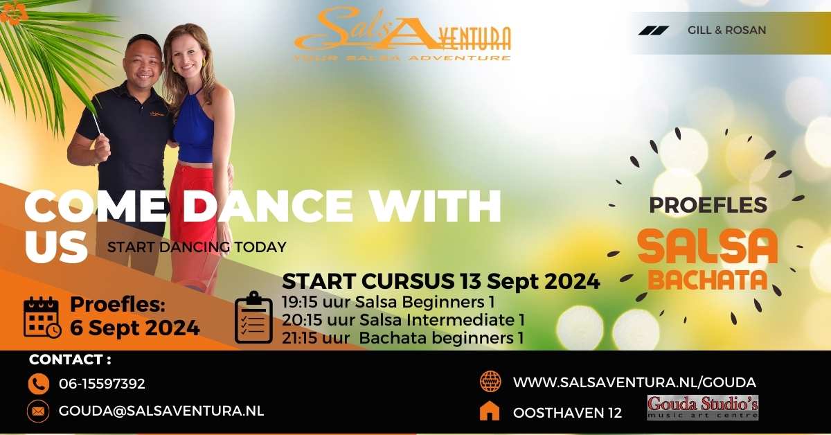 Proefles Salsa & Bachata Beginners 1 in Gouda 6 September