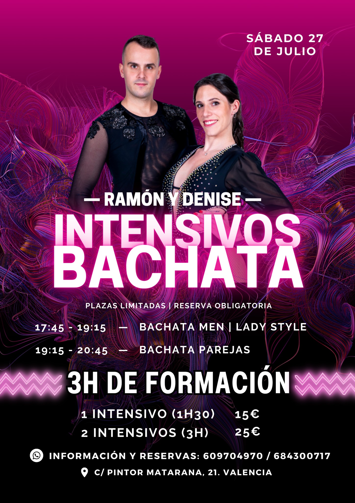 Ramón y Denise - Sábado 27 de Julio - Intensivos Bachata