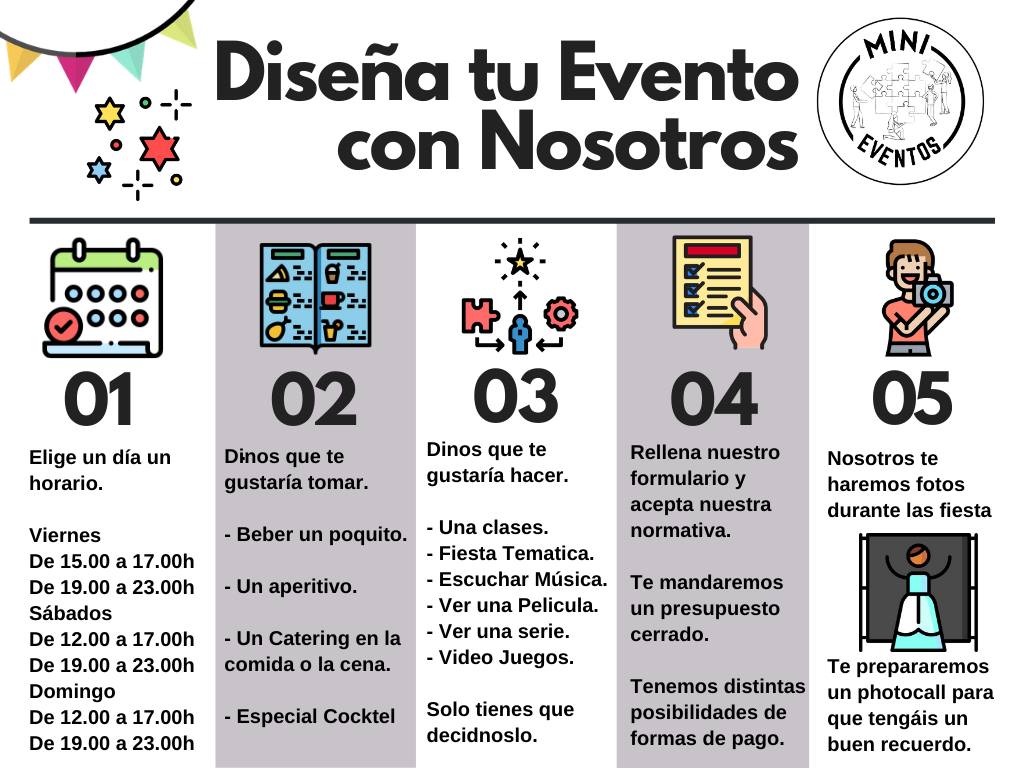 Reserva de Espacio para Fin de Semana en Mini Eventos .com