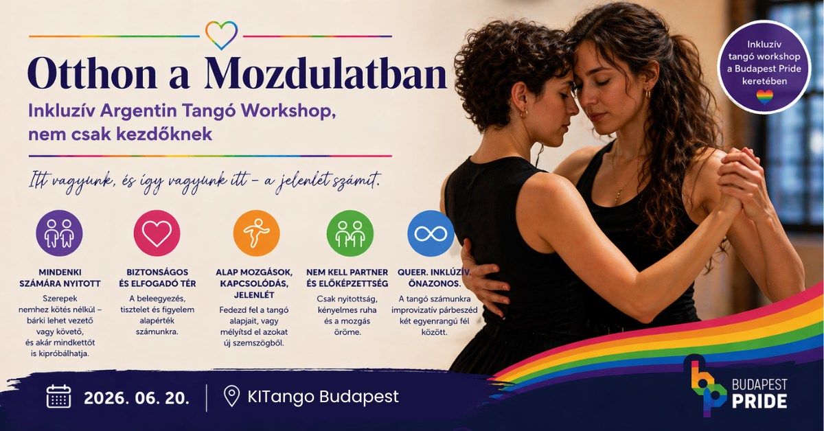 Otthon a Mozdulatban Inkluzív Argentin Tangó Workshop, nem csak kezdőknek -BETELT