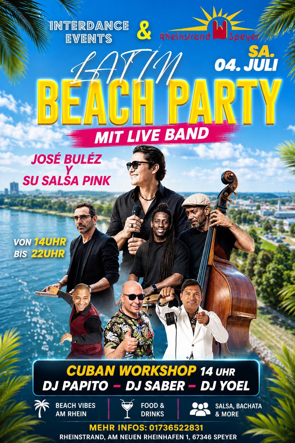 Live Band - Salsa & Bachata Open Air in Speyer ⭐️ 04. Juli 2026⭐️