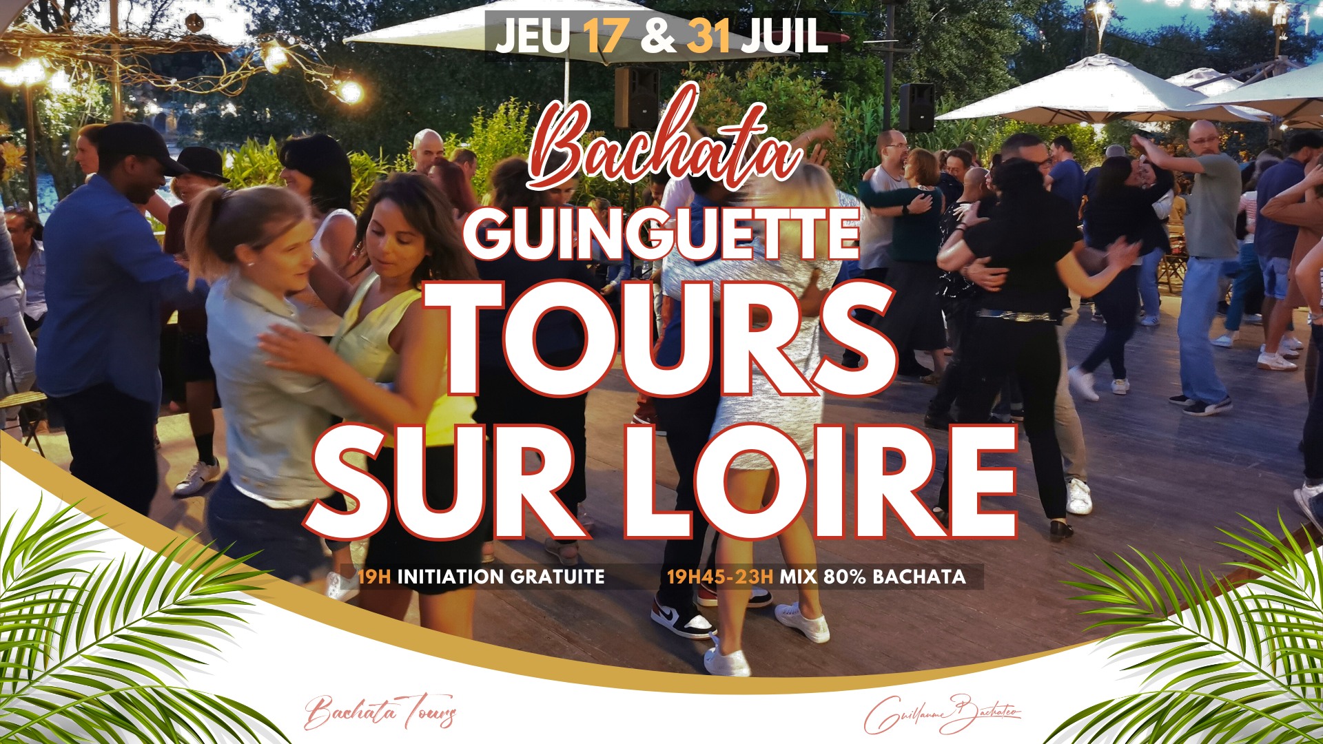 Apéro danse Bachata : initiation & danse à la guinguette de Tours sur Loire