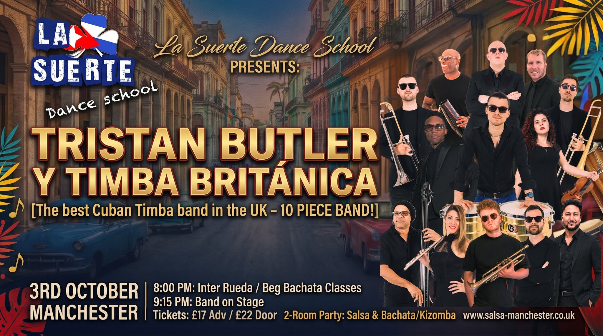 Tristan Butler y Timba Británica Live in Manchester!