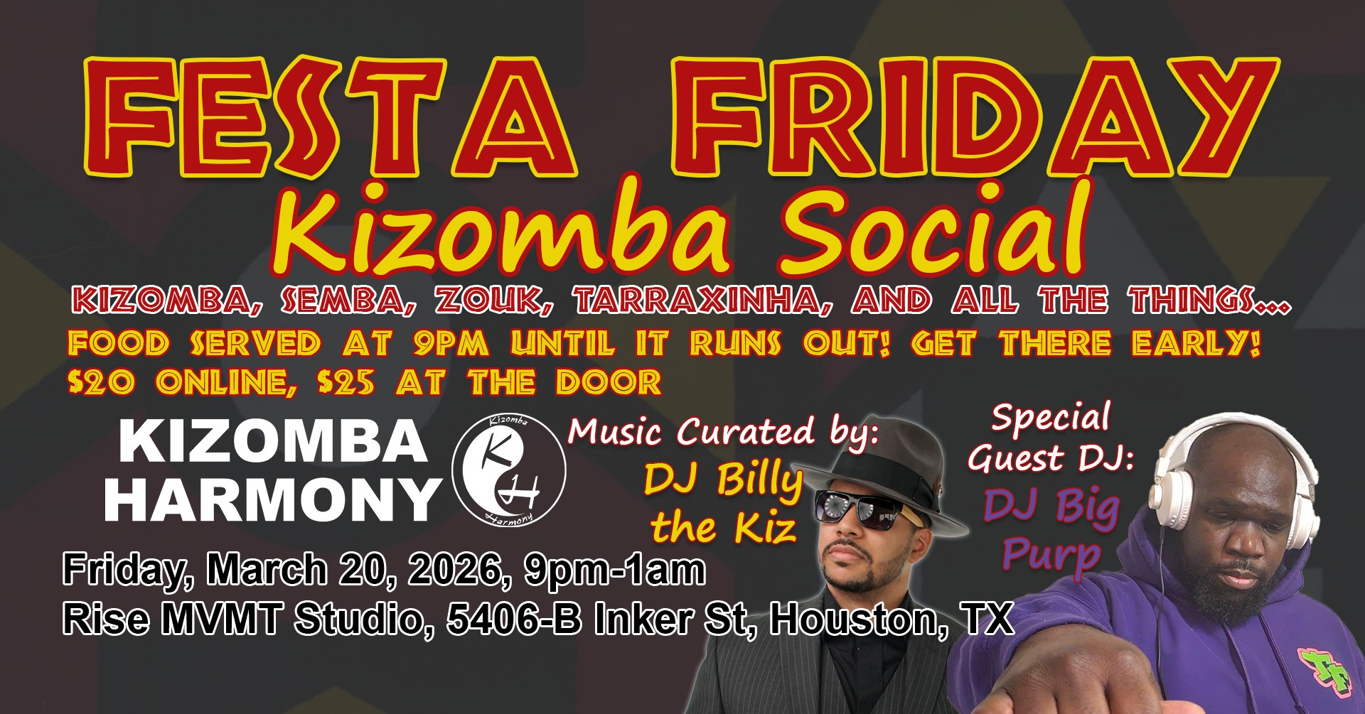 Kizomba Harmony Festa Friday Social March 2026
