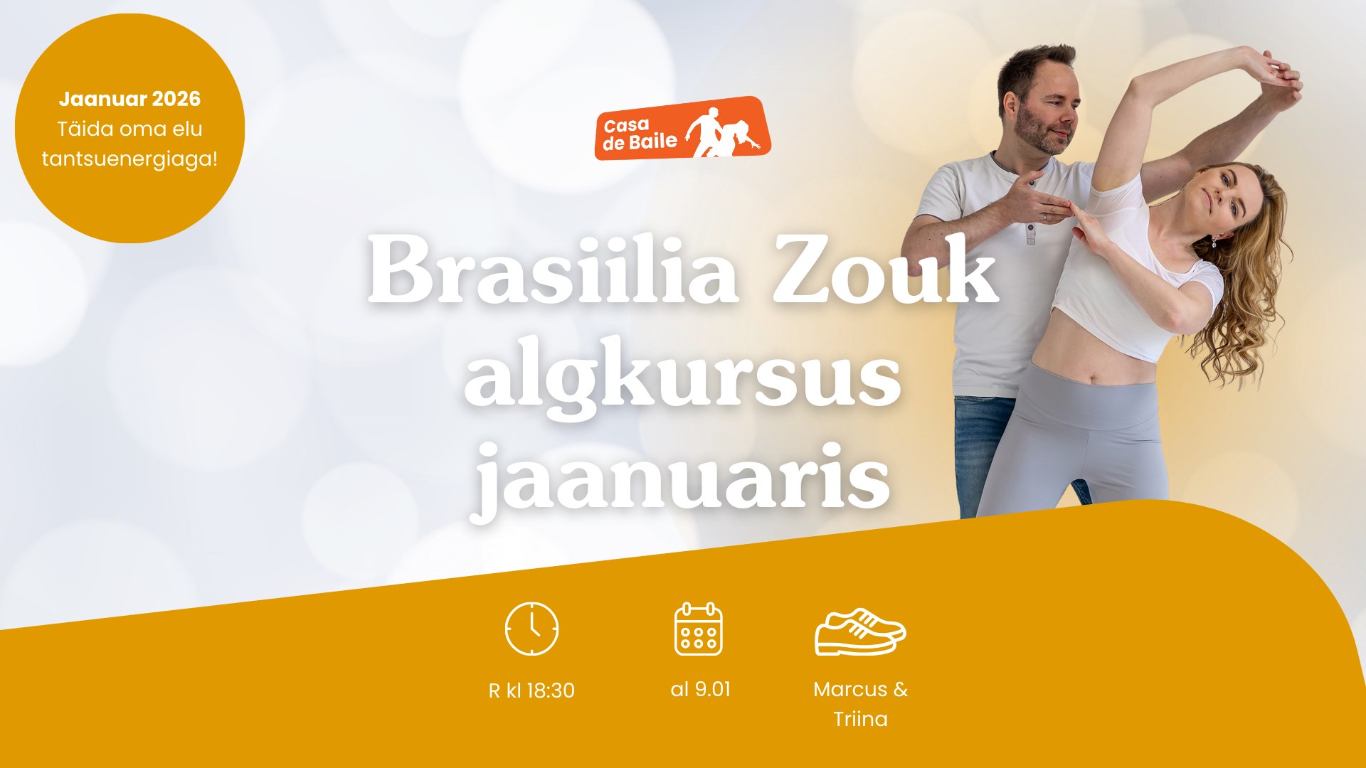 Brasiilia Zouk algkursus @Casa de Baile