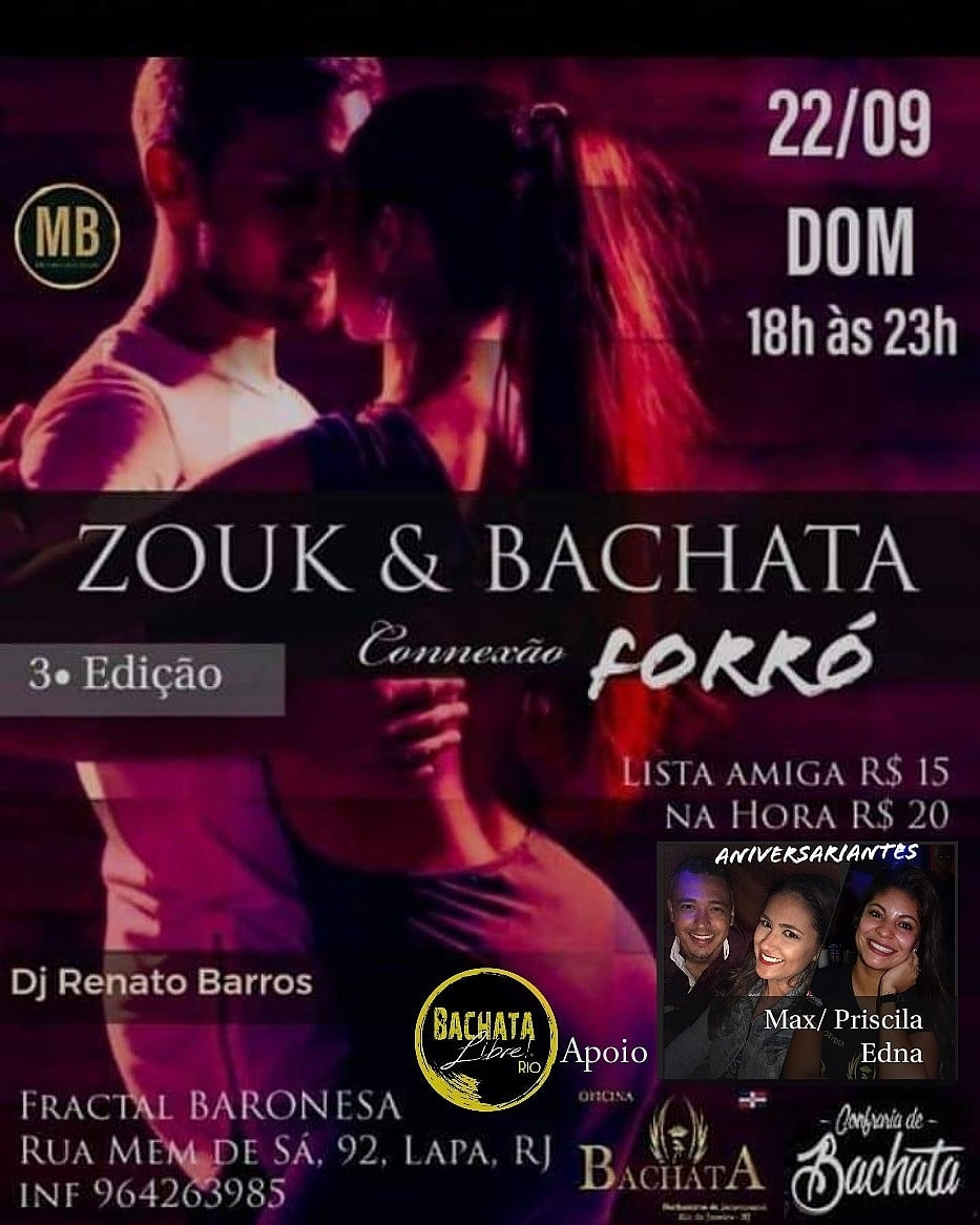 ZOUK & BACHATA Connexão Forró III Edição Lapa