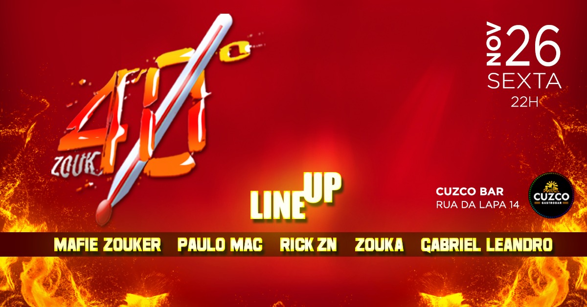 Zouk 40 Graus - No Cuzco Bar !