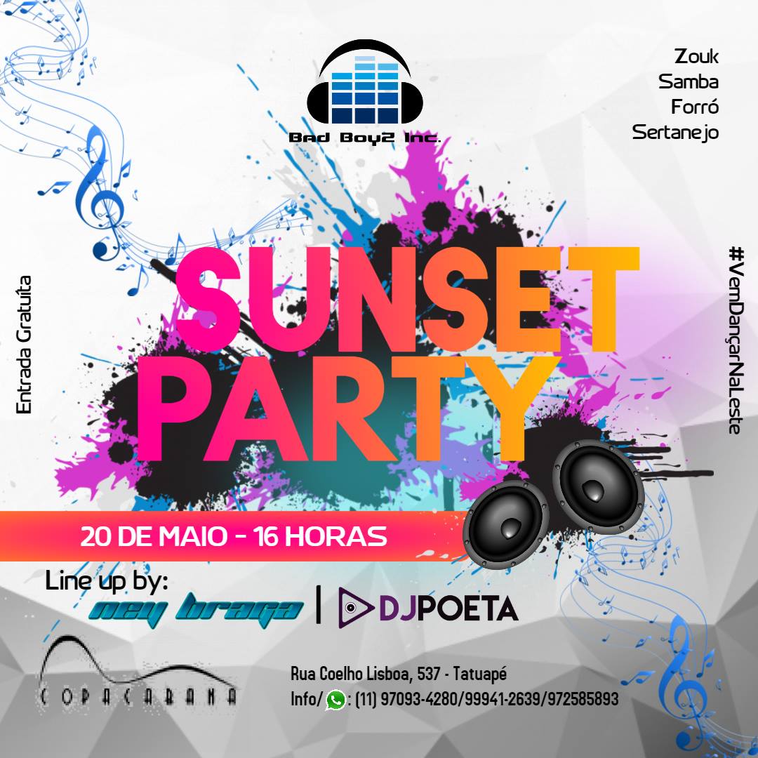 Sunset Party - Edição Maio 2018