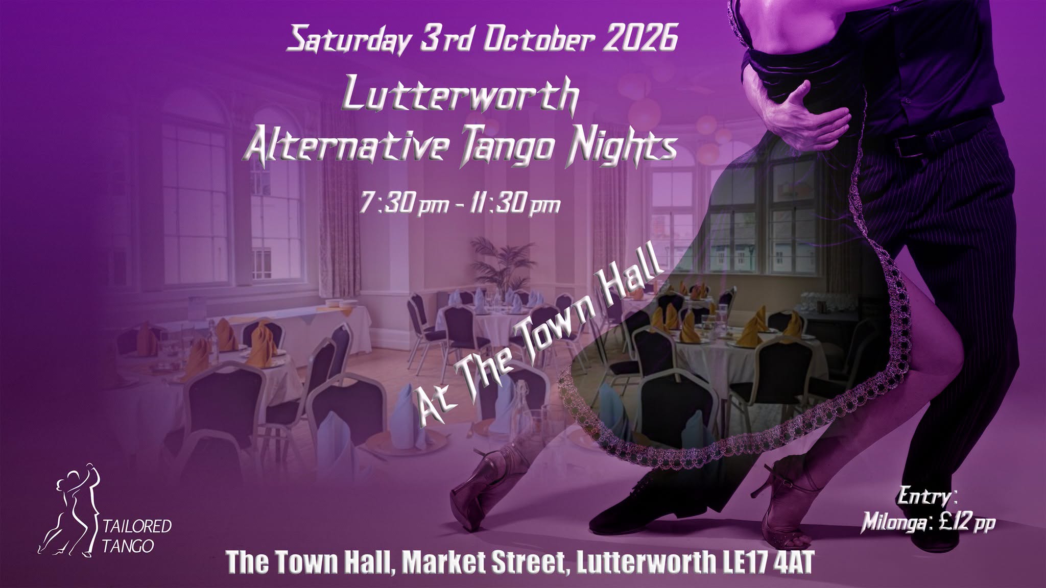 Lutterworth Alternative Tango Nights October 2026 @ the Town Hall