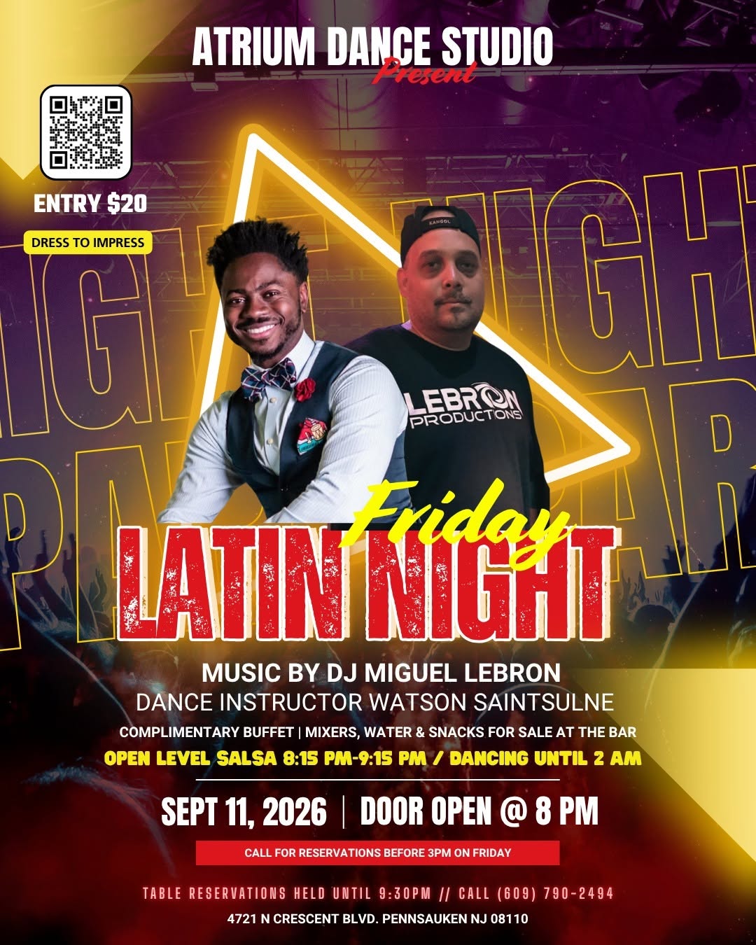 Latin Night Friday at Atrium Dance Studio