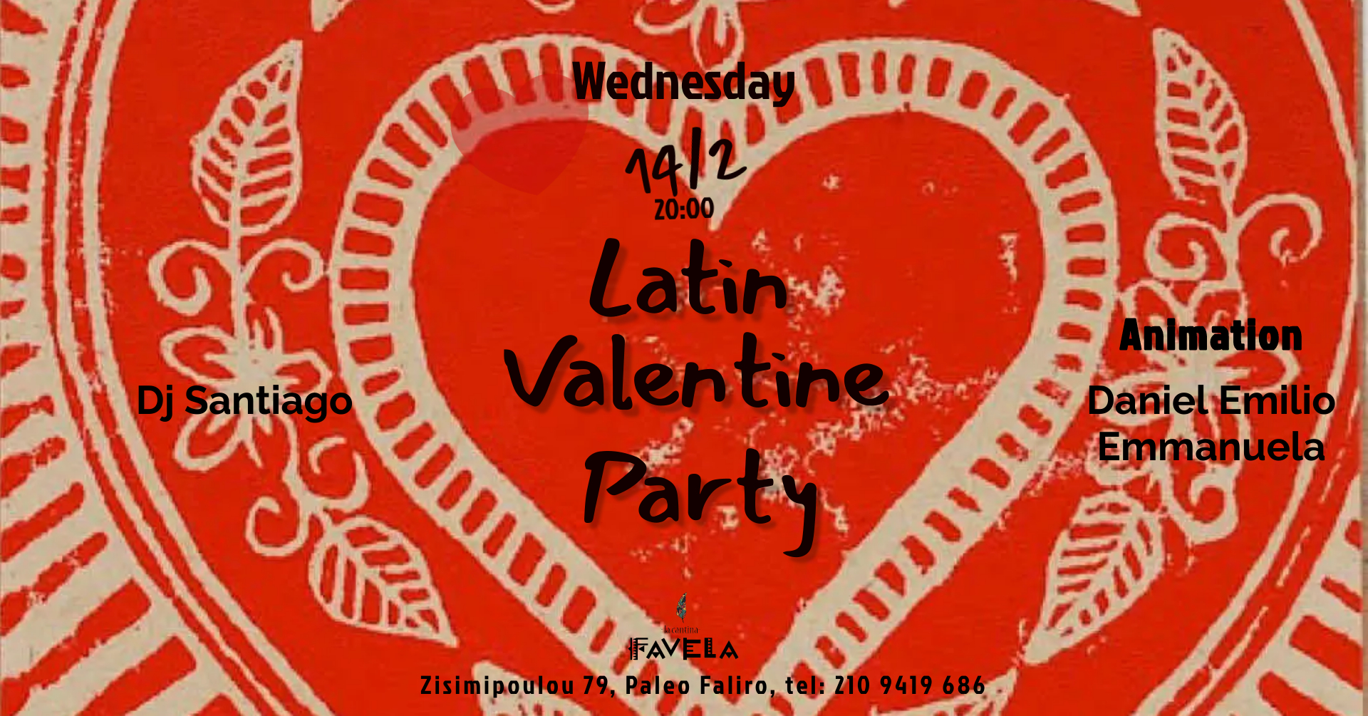 𝓛𝓪𝓽𝓲𝓷 VALENTINE 𝓟𝓪𝓻𝓽𝔂 ❤️🔥 at La Cantina Favela