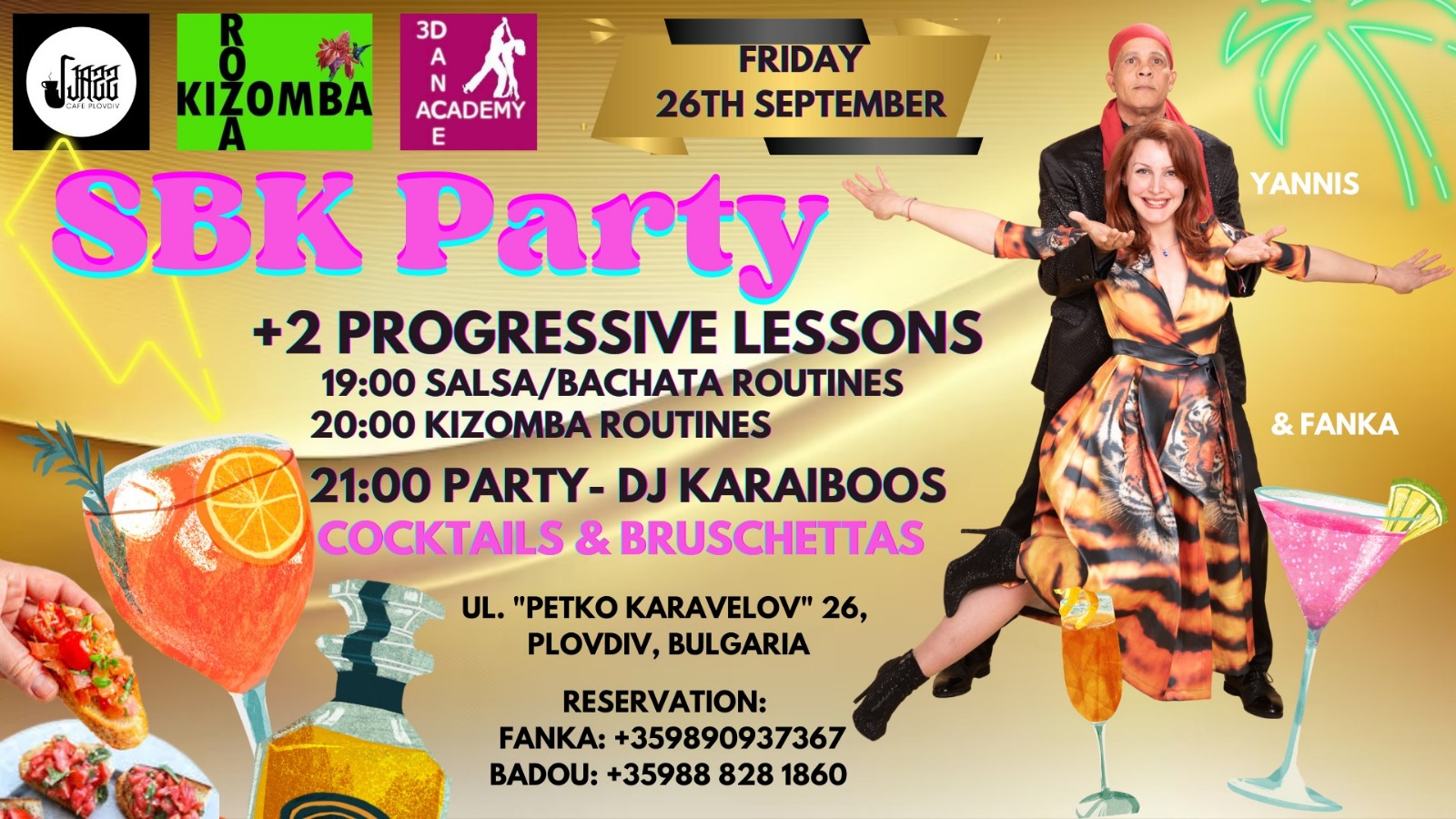 SBK Party + 2 Progressive Lessons at Jazz Cafe