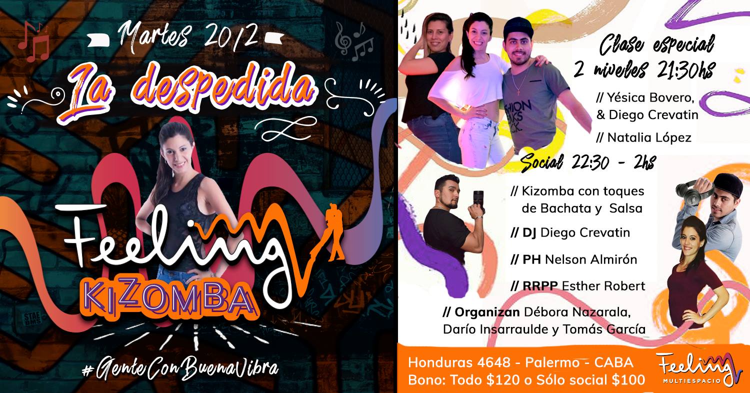 Feeling Kizomba - Martes 20 2 - Despedida del ciclo