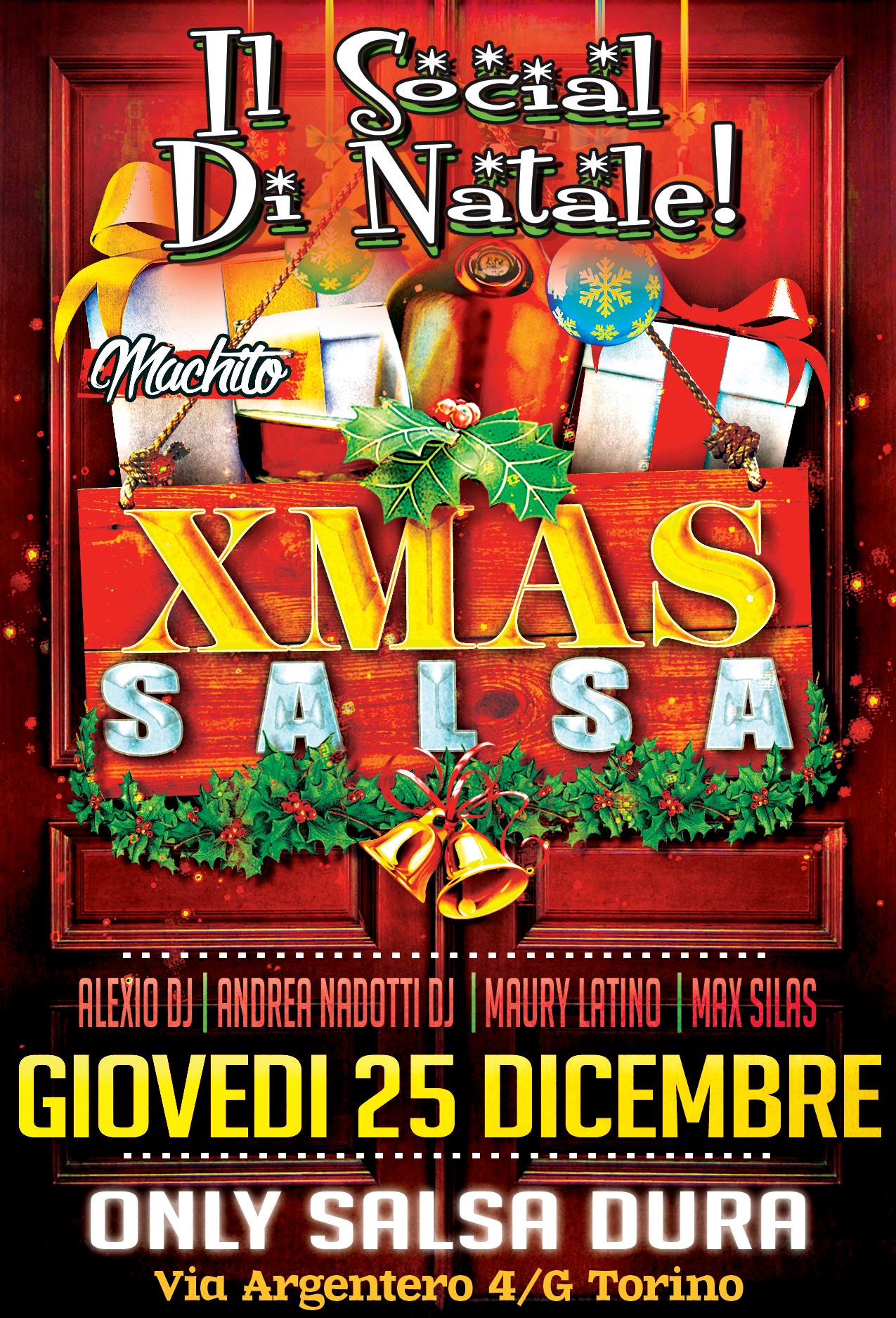 LA SALSA CLASSICA A TORINO - IL SOCIAL DI NATALE :: 25 Dicembre 2014 :: XMAS SALSA :: at MACHITO!