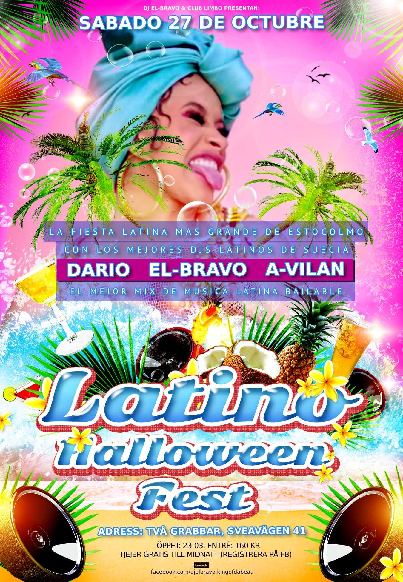 Sthlms Största Latino Halloweenfest Fri entré B4-00 (Damer)
