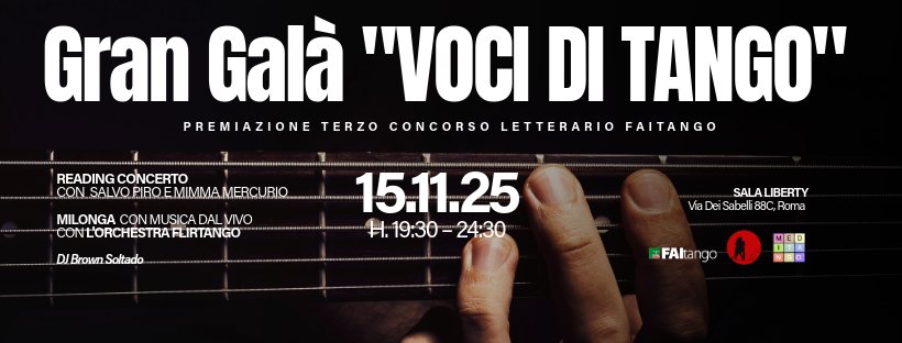 🎭 Gran Galá “Voci di Tango” Parole, musica e passione in pista 💃🕺