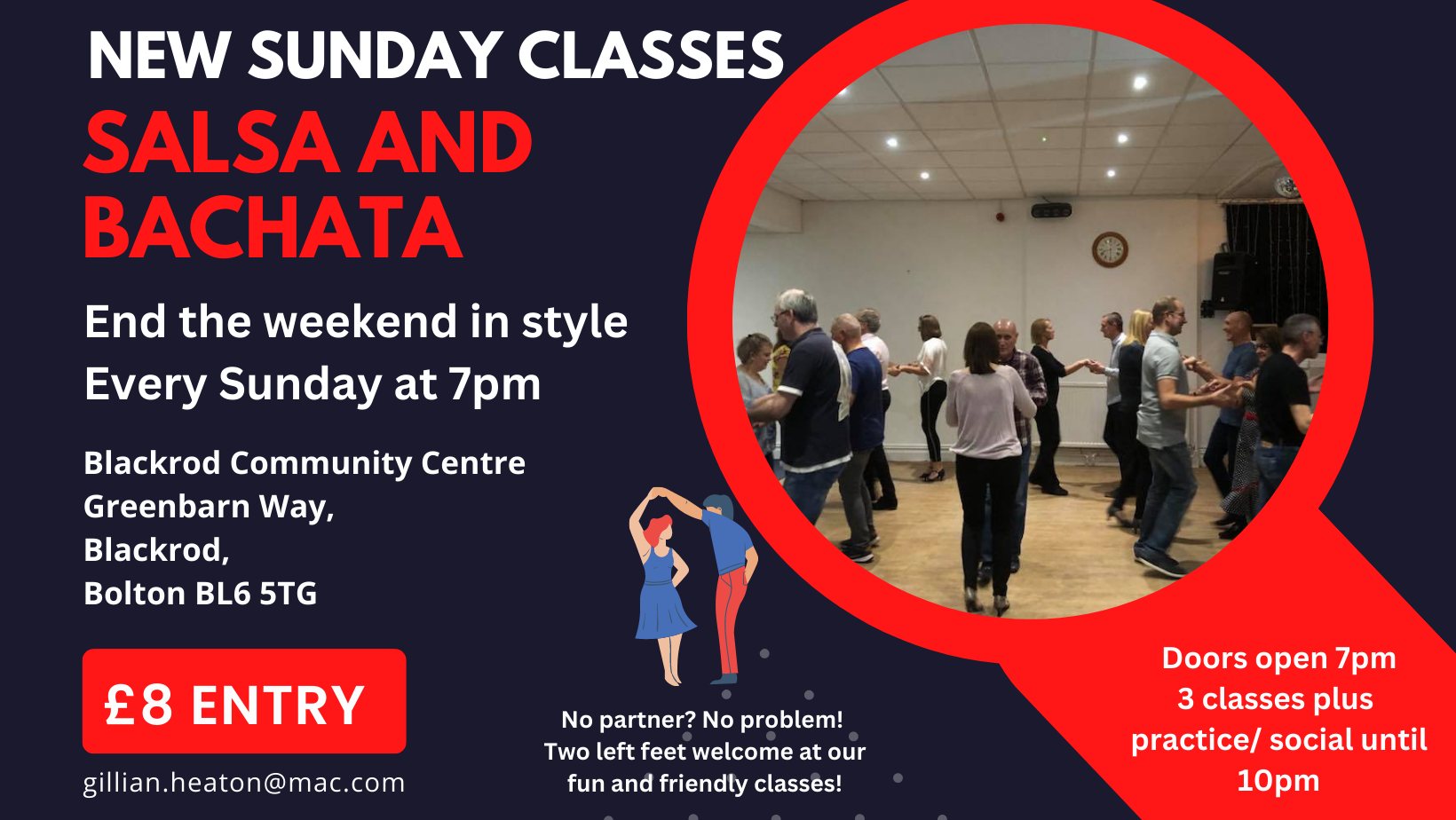Sunday night Salsa and Bachata Classes Social