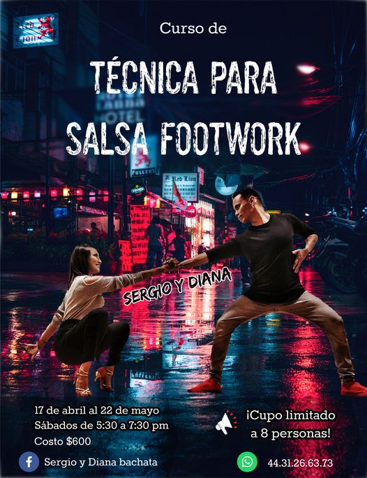 Curso de técnica para salsa footwork