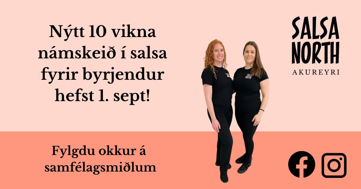 10 vikna byrjendanámskeið í salsa 1. sept 2025