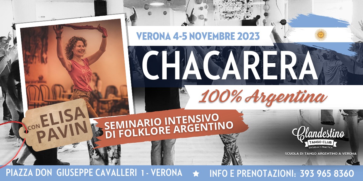 Stage di Chacarera con Elisa Pavin: seminario intensivo di Folklore Argentino