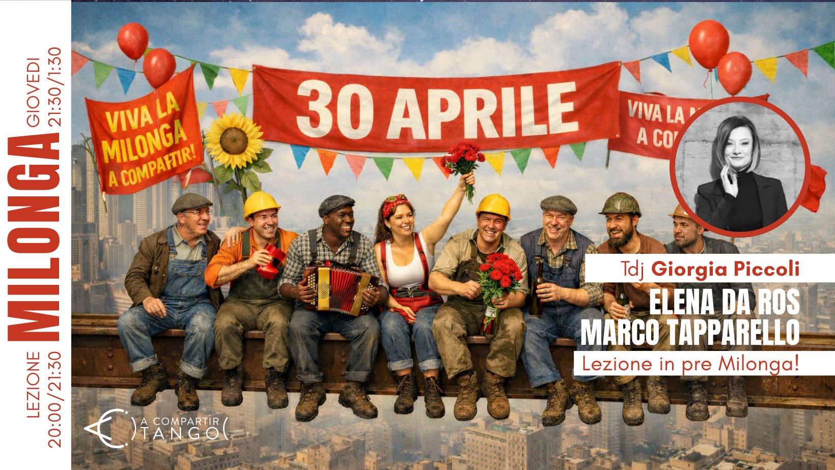 MILONGA dei Lavoratori a Compartir con Giorgia Piccoli!... aspettando il 1 Maggio...