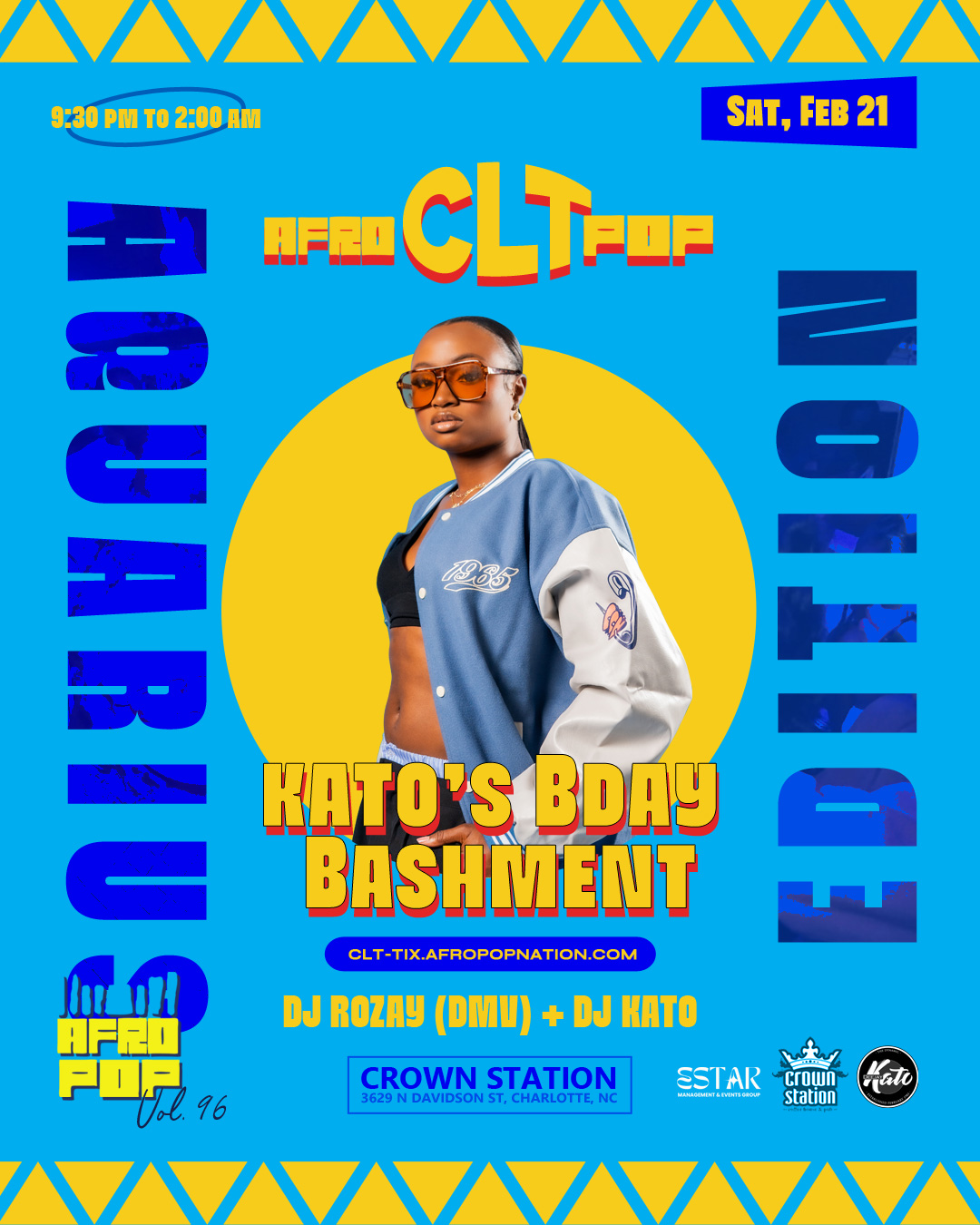 AfroPop! Charlotte, Vol.96: Kato's Aquarius Bashment ft. DJ Rozay!